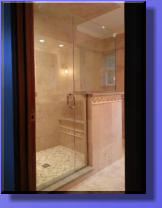 Clipless and Headerless Frameless Shower Enclosure.