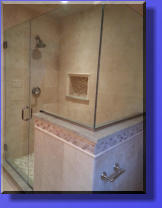 Clipless and Headerless Frameless Shower Enclosure.