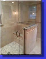 Clipless and Headerless Frameless Shower Enclosure.